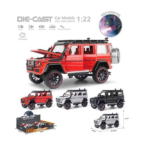 HCL-501A �ek B�rak 1:22 Sesli Ve I��kl� Buharl� G-L�x Metal Jeep