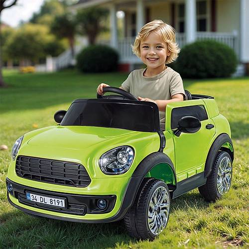 8295 OYUNCAK RIDE ON 12V ARABA KUMANDALI A�IK YE��L