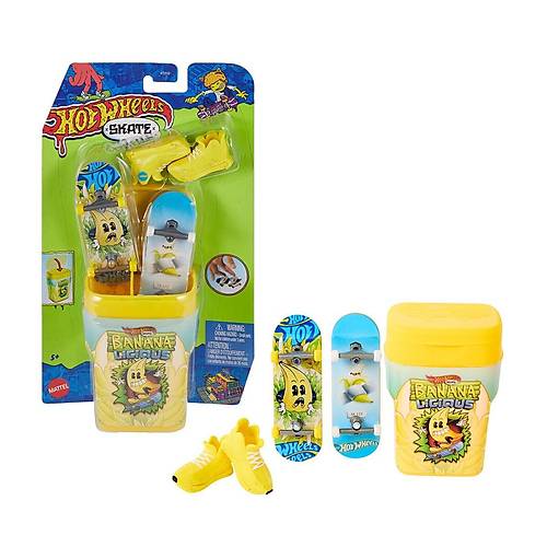 HTP10 Hot Wheels Skate �kili Parmak Kaykay Kutusu (Aromal� Sak�z Kutusu Temal�)