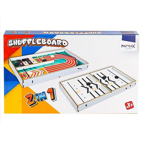 416 Shuffleboard Oyunu 2IN1 -Ak�i�ek Oyuncak