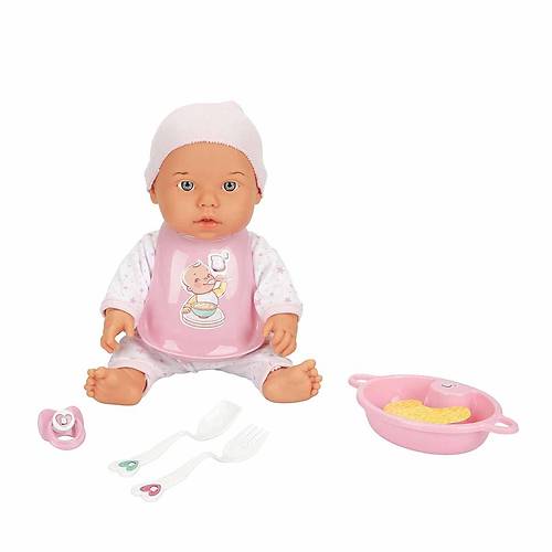 030021 Sunman, Bebelou Yemek Zaman� Sesli Bebek Seti 35 cm / +3 ya�