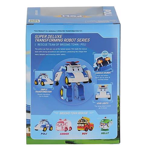 POLI MRT-685 Sesli ve Ikl Robocar Poli Byk Transforming Robot Poli