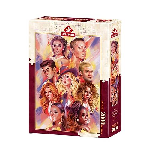 5474 Art Puzzle D�nya M�zik Starlar� 2000 Par�a Puzzle