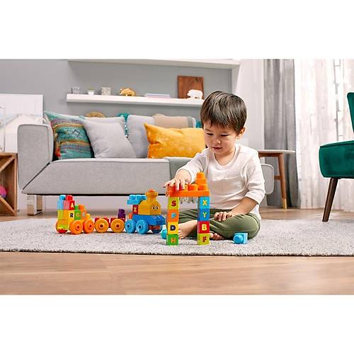 FWK22 MEGA BLOKS Mzikli Alfabe Treni 50 para +1 ya