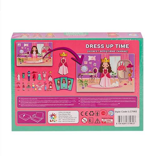 LC7982 Manyetik Aktivite K�z K�yafet Giydirme -La�okids