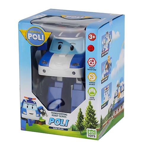 POLI MRT-685 Sesli ve Ikl Robocar Poli Byk Transforming Robot Poli