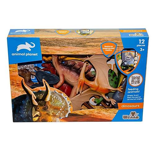 SH-D5903 Kutulu 12 Par�a Dinozor Seti - Vardem Oyuncak