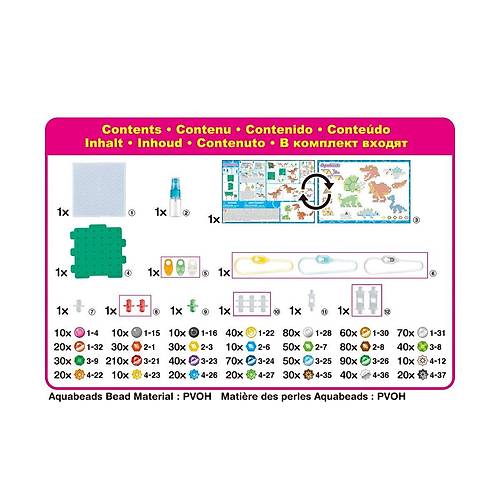 31994 AquaBeads Dinozor D�nyas� Seti 1200 par�a +4 ya�