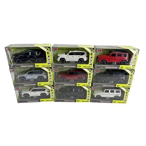 KM-3261B-Vardem Kutulu �ek B�rak 1:32 I��kl� Ve Sesli Metal Jeep