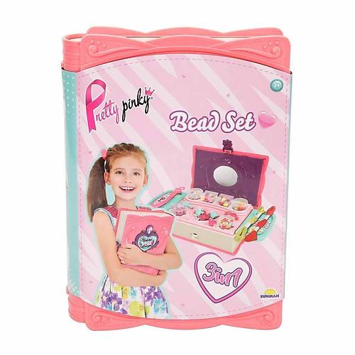 3662  Pretty Pinky 3'� 1 Arada Boncuk Yap�m Seti -Sunman
