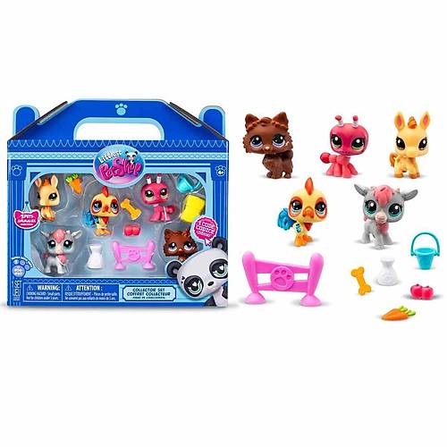 1005103 Littlest Pet Shop - Miniler 5'li Figr Seti S1 iftlik Temal