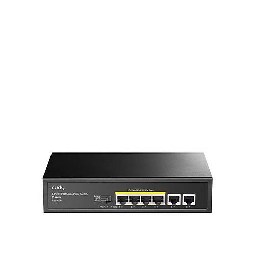 CUDY 6-Port 10/100M PoE+ Switch 60W