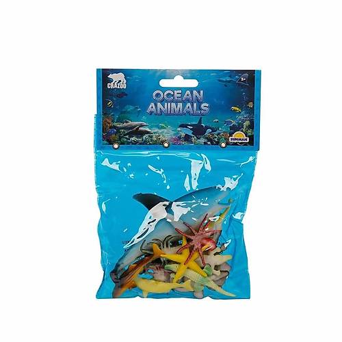 0704 Okyanus Hayvanlar� Po�etli Hayvan Oyun Seti