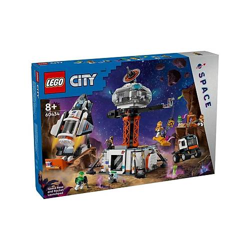 60434 Lego City Uzay ss ve Roket Frlatma Rampas 1422 para +8 ya