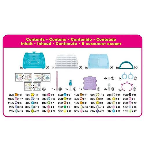 31914 AquaBeads �antal� Del�ks Set 1400 par�a +4 ya�