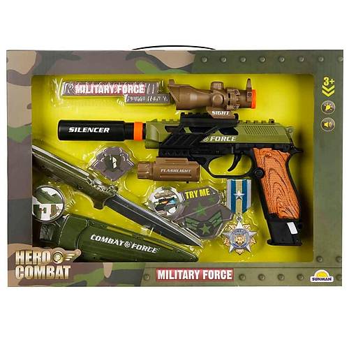 4308 Sesli ve I��kl� Silah Seti -Sunman