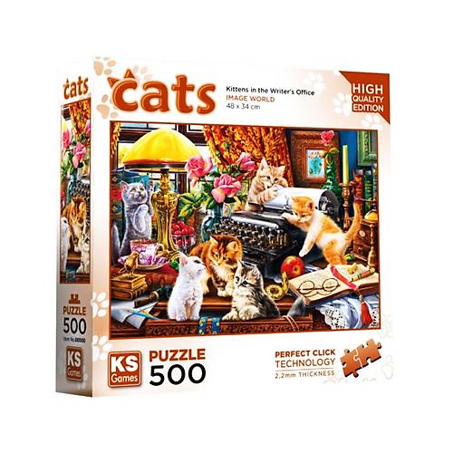 20052 Kittens in the Writer�s Office 500 Par�a Puzzle