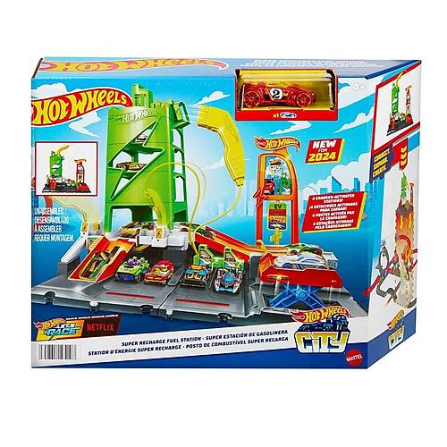 HTN79 Hot Wheels Elektrikli Ara� �arj �stasyonu Oyun Seti