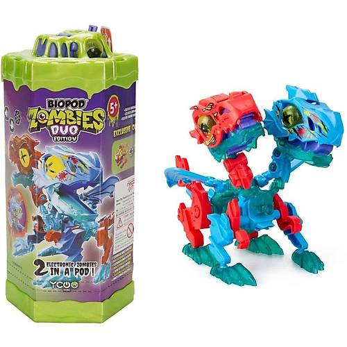 SIL 88694 Sesli ve I��kl� Biopod Zombies Inmotion �kili Dinozor Robot