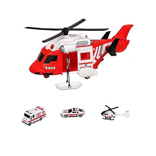 ERN-2004 HEROES TOYS HEL�KOPTER AMBULANS SET� ARABALI