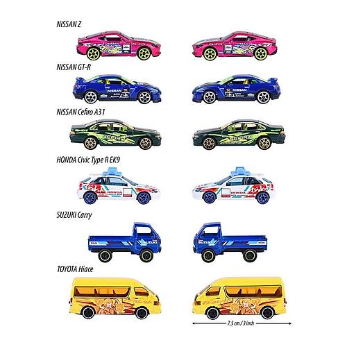 212051030 Majorette Japonya Serisi Delks Arabalar