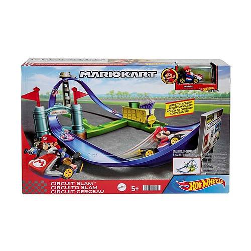 HGK59 HW Mario Kart Keskin Dnler Pist Seti /Hot Wheels