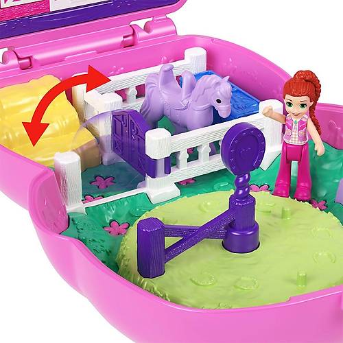 JCR39 Polly Pocket Midilliyle Rodeo Heyecan� Mikro Oyun Seti