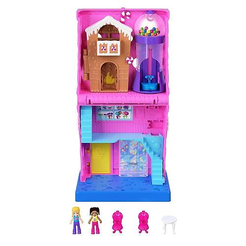 HNB03 Polly Pocket Pollyville eker Dkkan Oyun Seti
