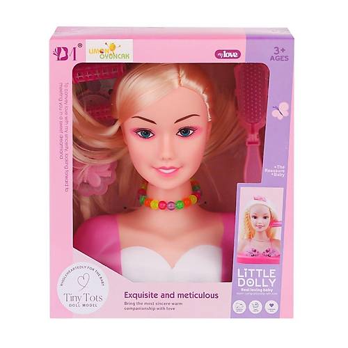 BM3319-1B Little Dolly Model Bebek Y�z� - Limon Oyuncak