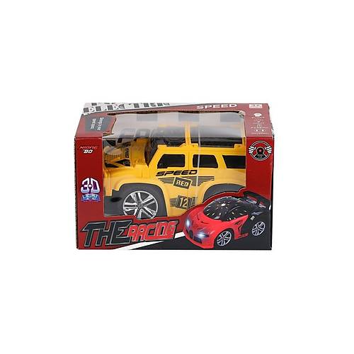 RE210-10A-6A Pilli 3D I��kl� M�zikli Jeep -Prestij Oyuncak