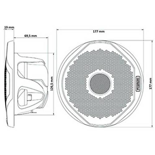 Fusion Marin Twiteerl Hoparlr :177 mm 200W