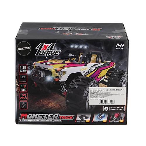 866-1612 1:16 Kumandal� 70 km/h Monster Truck 4x4