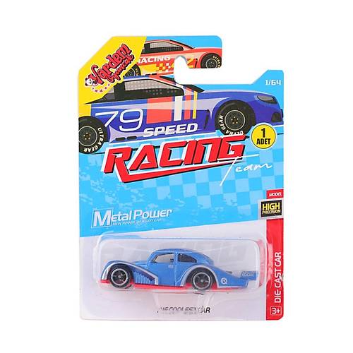 ZQ11311 -Vardem Kartela  Metal Tekli Araba 1:64