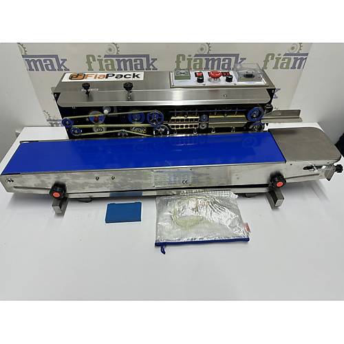 Fiapack FRD-1000W Otomatik Konveyorlu Mrekkep Tarih Yazcl Kapama Makinesi