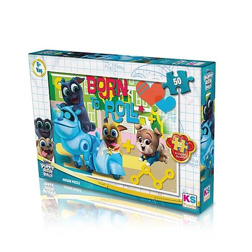 PDP709 Puppy Dog Pals 50 Par�a �ocuk Puzzle -KS Puzzle