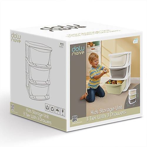 7130 3 Katl� 3 �ekmeceli Saklama �nitesi -Dolu Oyuncak