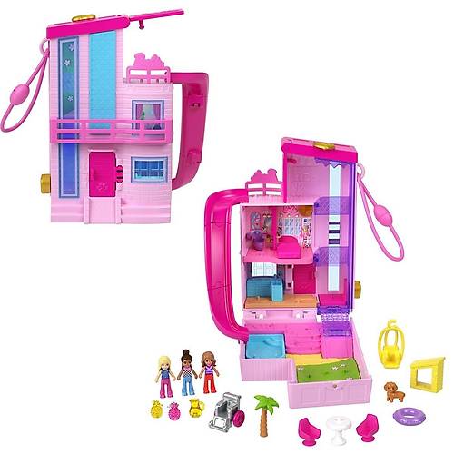 HWP11 Polly Pocket Barbie'nin Evi Temal� Mikro Oyun Seti