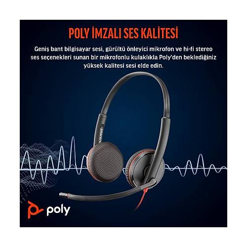 Poly BW 3225 USB-C HS +3.5mmP +USB-C/A