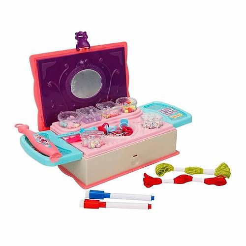 3662  Pretty Pinky 3'� 1 Arada Boncuk Yap�m Seti -Sunman