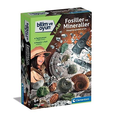 64336 Bilim ve Oyun - Fosiller ve Mineraller Kaz Seti