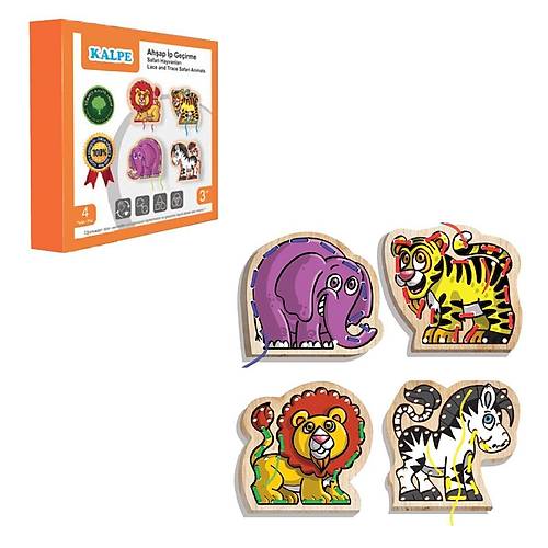 KAL-1019-1020 Chiva, Ah�ap �p Ge�irme- Safari Hayvanlar