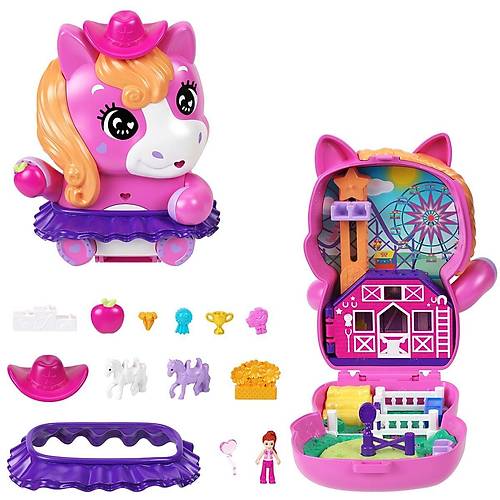 JCR39 Polly Pocket Midilliyle Rodeo Heyecan� Mikro Oyun Seti