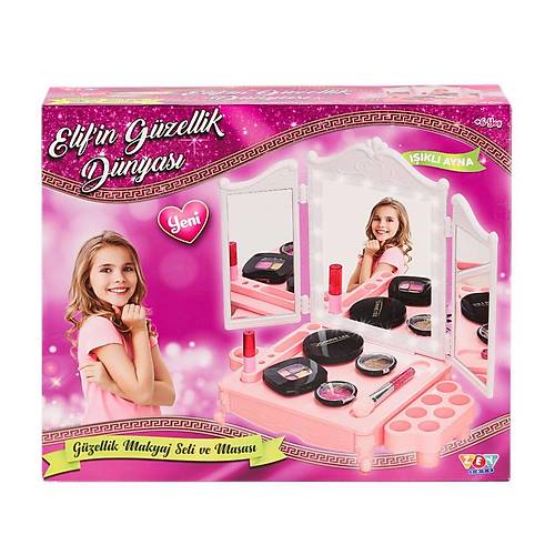 ZEY2044 LED I��kl� Elif'in G�zellik D�nyas� Makyaj Seti -Zey Toys