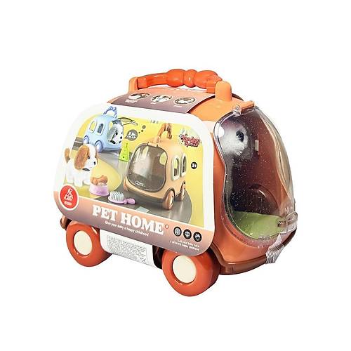 JND-6802 Ta��ma Araba �antal� Hareketli Pilli K�pek Set -Vardem Oyuncak