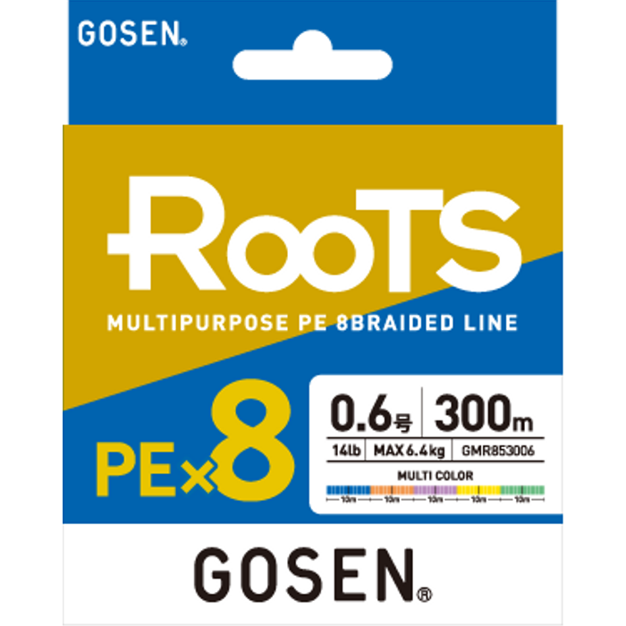 Gosen X8 Roots PE 8 rg Spin p Misina 300mt Multi Color