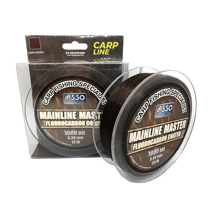 Asso Mainline Master Carp FC COATED 1.000mt Carp Line Dark Brown