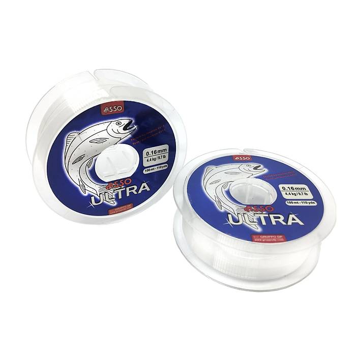 Asso Ultra Paralelling 100mt Monofilament Misina Beyaz