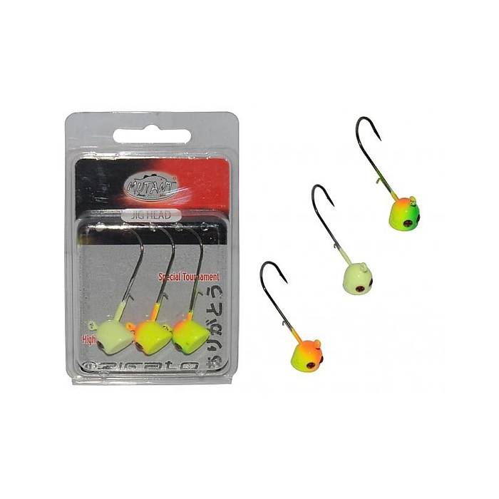 Mutant 6413 Jig Head Rigato Moite 3'l Mix Set Trnakl Jig Head