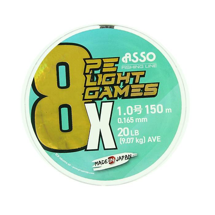 Asso 8X Light Games PE 8 rg Spin p Misina 150mt Moss Green