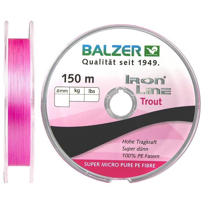 Balzer 12649 ron Line Trout PE 8 rg p Misina 150mt Pembe